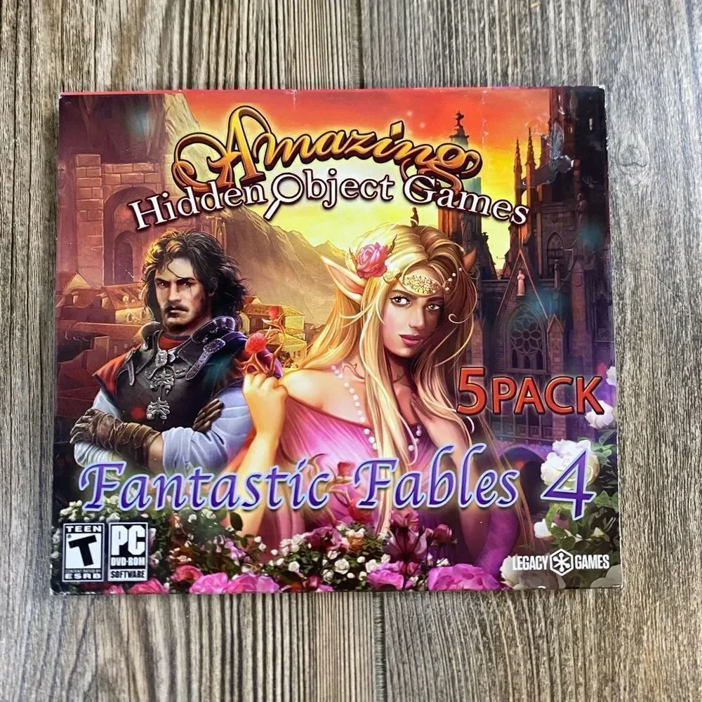 NEW-Legacy Interactive Fantastic Fables 4 Amazing Hidden Object PC Games Teens